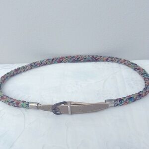 Vintage belt multicolor braided